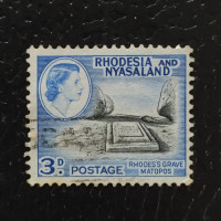 Stamp Rhodesia & Nyasaland, SG22 (Mi. 23), Used #, 3 d
