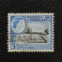 Sello Rodesia y Nyasalandia, SG22 (Mi. 23), Usado #, 3 d