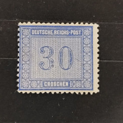 Známka Německo, Reich, Mi.13(*), 30Gr. Známka Německo, Reich, Mi.13(*), 30Gr.