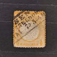 Známka Německo, Reich, Mi.18#, ½Gr.