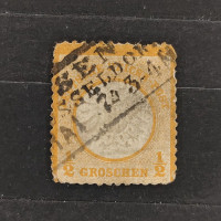 Známka Německo, Reich, Mi.18#, ½Gr. Známka Německo, Reich, Mi.18#, ½Gr.