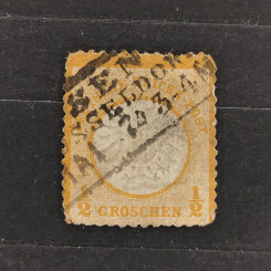 Známka Německo, Reich, Mi.18#, ½Gr. Známka Německo, Reich, Mi.18#, ½Gr.