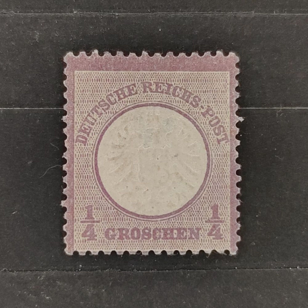 Známka Německo, Reich, Mi.16(*), ¼Gr. Známka Německo, Reich, Mi.16(*), ¼Gr.