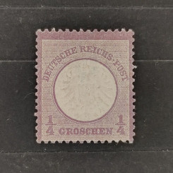 Známka Německo, Reich, Mi.16(*), ¼Gr. Známka Německo, Reich, Mi.16(*), ¼Gr.