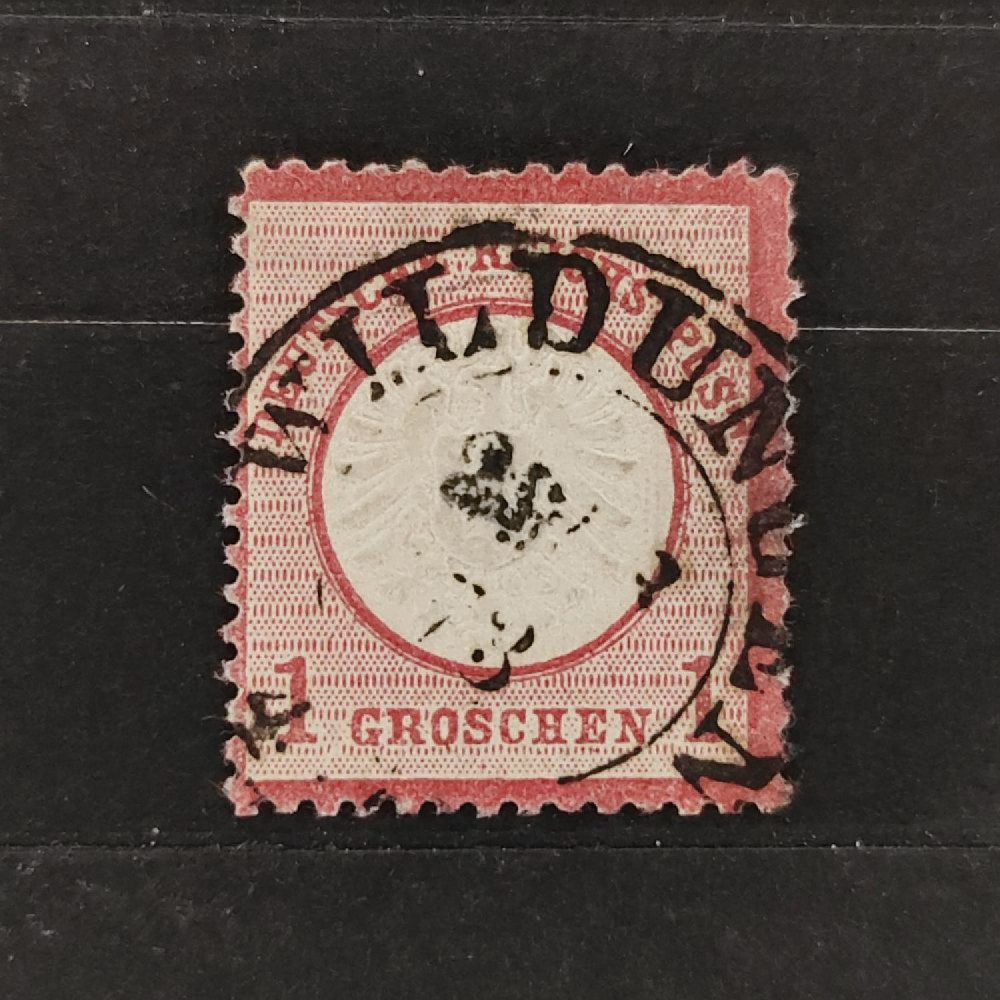 Známka Německo, Reich, Mi.19#, 1Gr. Známka Německo, Reich, Mi.19#, 1Gr.