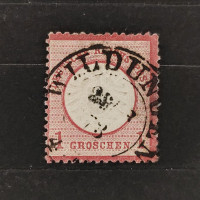 Známka Německo, Reich, Mi.19#, 1Gr. Známka Německo, Reich, Mi.19#, 1Gr.