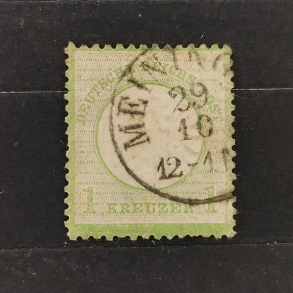 Známka Německo, Reich, Mi.23#, 1Kr. Známka Německo, Reich, Mi.23#, 1Kr.