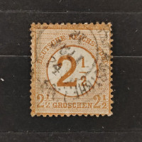 Známka Německo, Reich, Mi.29#, 2½/2½Gr. Známka Německo, Reich, Mi.29#, 2½/2½Gr.