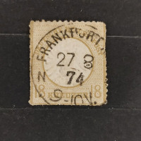 Známka Německo, Reich, Mi.28#, 18Kr. Známka Německo, Reich, Mi.28#, 18Kr.