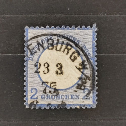 Sello Alemania del Reich, Mi.20, Usado #, 2Gr.