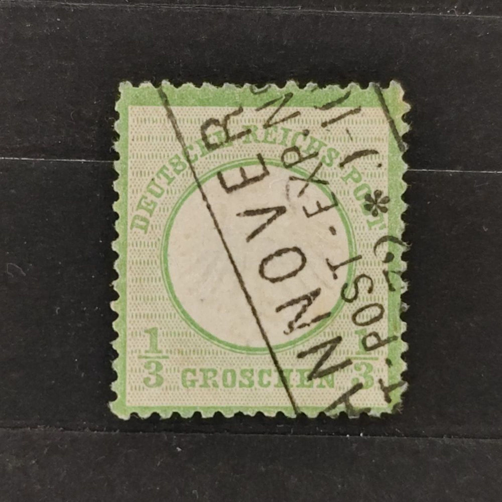 Známka Německo, Reich, Mi.2#, ⅓Gr. Známka Německo, Reich, Mi.2#, ⅓Gr.