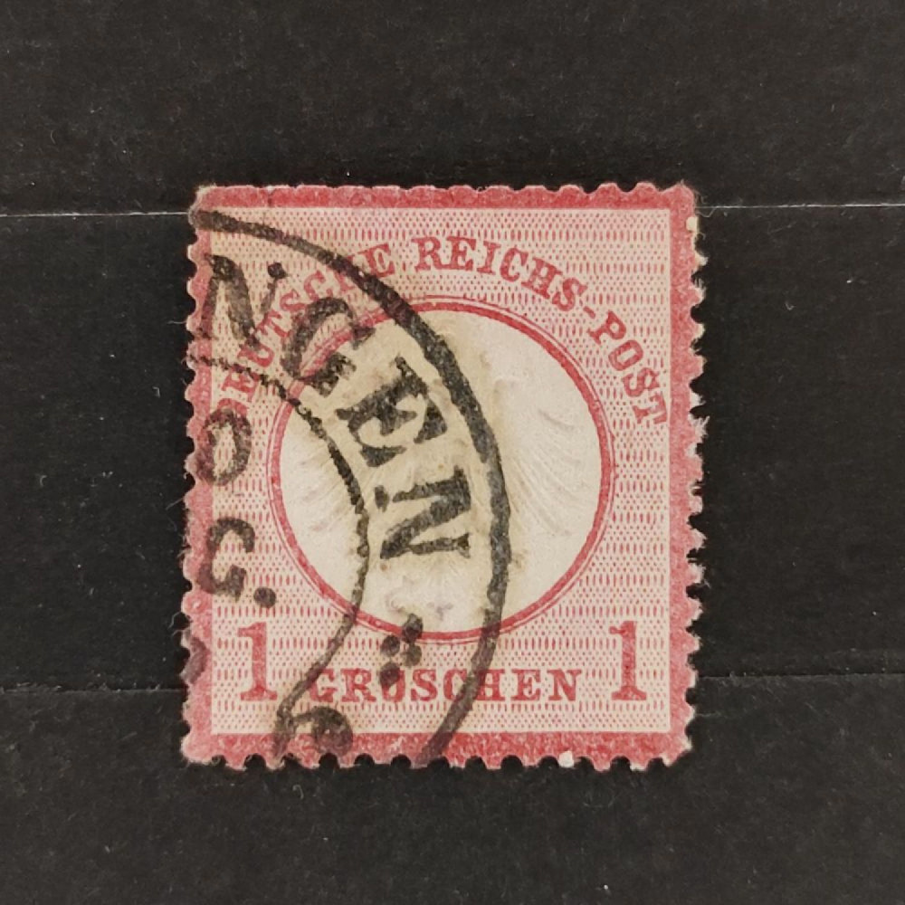 Známka Německo, Reich, Mi.4#, 1Gr. Známka Německo, Reich, Mi.4#, 1Gr.