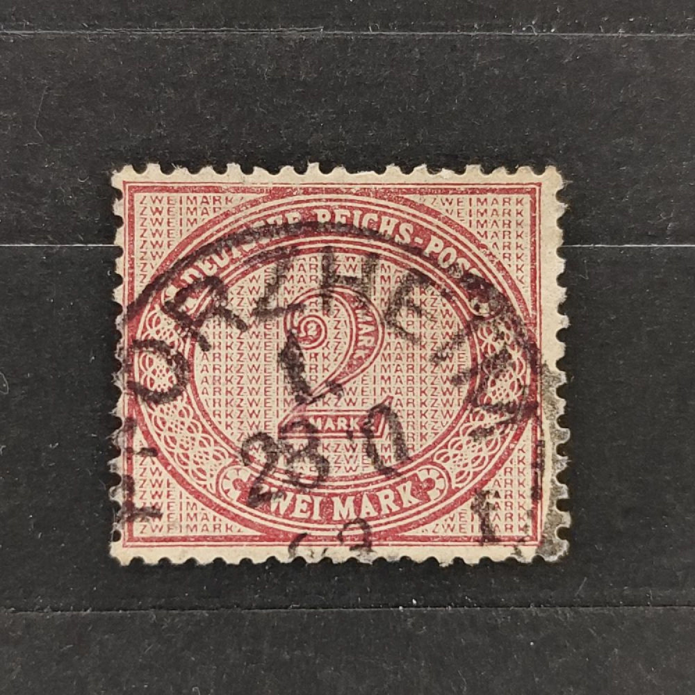 Známka Německo, Reich, Mi.37#, 2Mk. Známka Německo, Reich, Mi.37#, 2Mk.