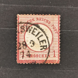 Známka Německo, Reich, Mi.19#, 1Gr. Známka Německo, Reich, Mi.19#, 1Gr.