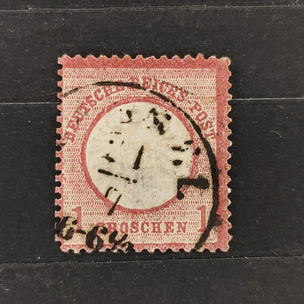 Známka Německo, Reich, Mi.19#, 1Gr. Známka Německo, Reich, Mi.19#, 1Gr.