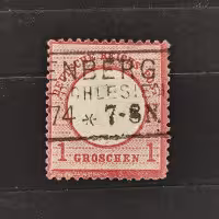 Známka Německo, Reich, Mi.19#, 1Gr.