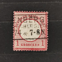 Známka Německo, Reich, Mi.19#, 1Gr. Známka Německo, Reich, Mi.19#, 1Gr.