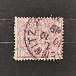 Známka Německo, Reich, Mi.37#, 2Mk. Známka Německo, Reich, Mi.37#, 2Mk.