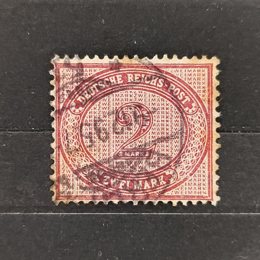 Známka Německo, Reich, Mi.37#, 2Mk. Známka Německo, Reich, Mi.37#, 2Mk.