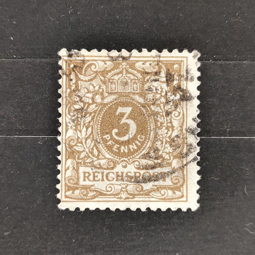 Známka Německo, Reich, Mi.45#, 3Pfg. Známka Německo, Reich, Mi.45#, 3Pfg.