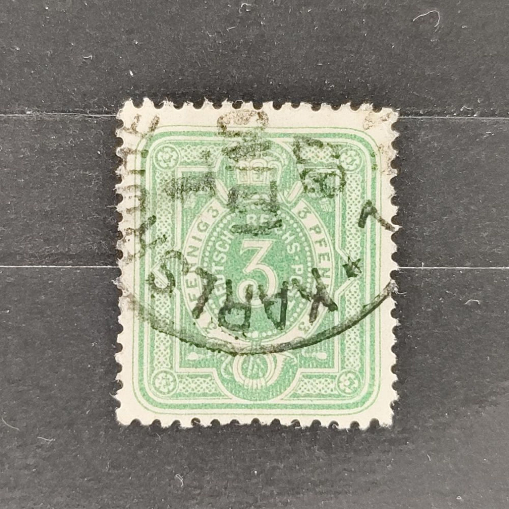 Známka Německo, Reich, Mi.39#, 3Pfg. Známka Německo, Reich, Mi.39#, 3Pfg.