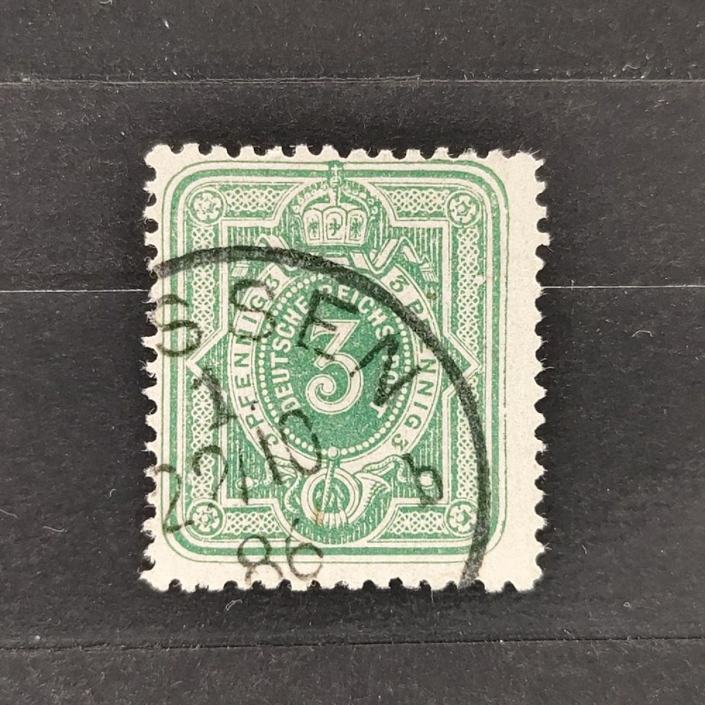 Známka Německo, Reich, Mi.39#, 3Pfg. Známka Německo, Reich, Mi.39#, 3Pfg.