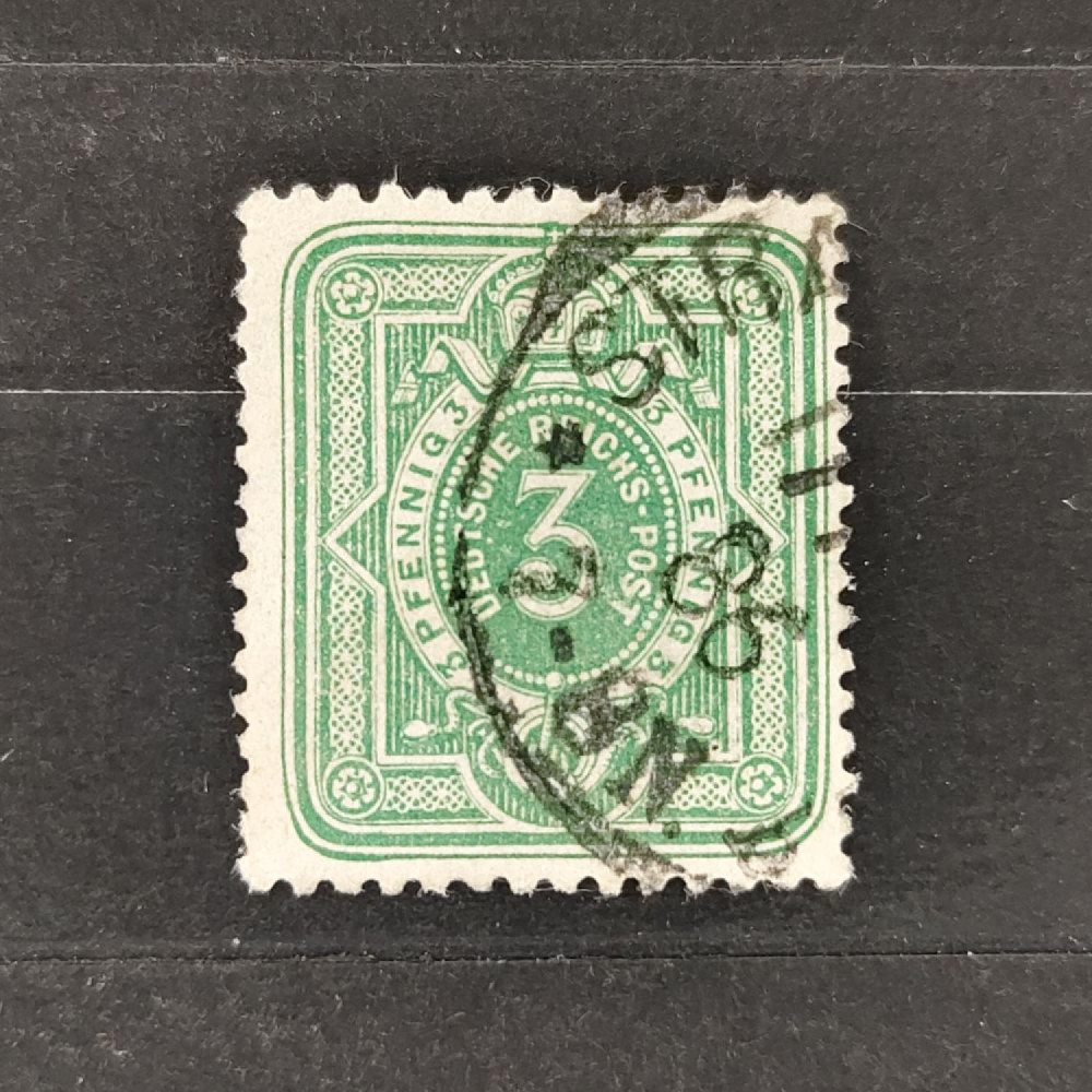 Známka Německo, Reich, Mi.39#, 3Pfg. Známka Německo, Reich, Mi.39#, 3Pfg.