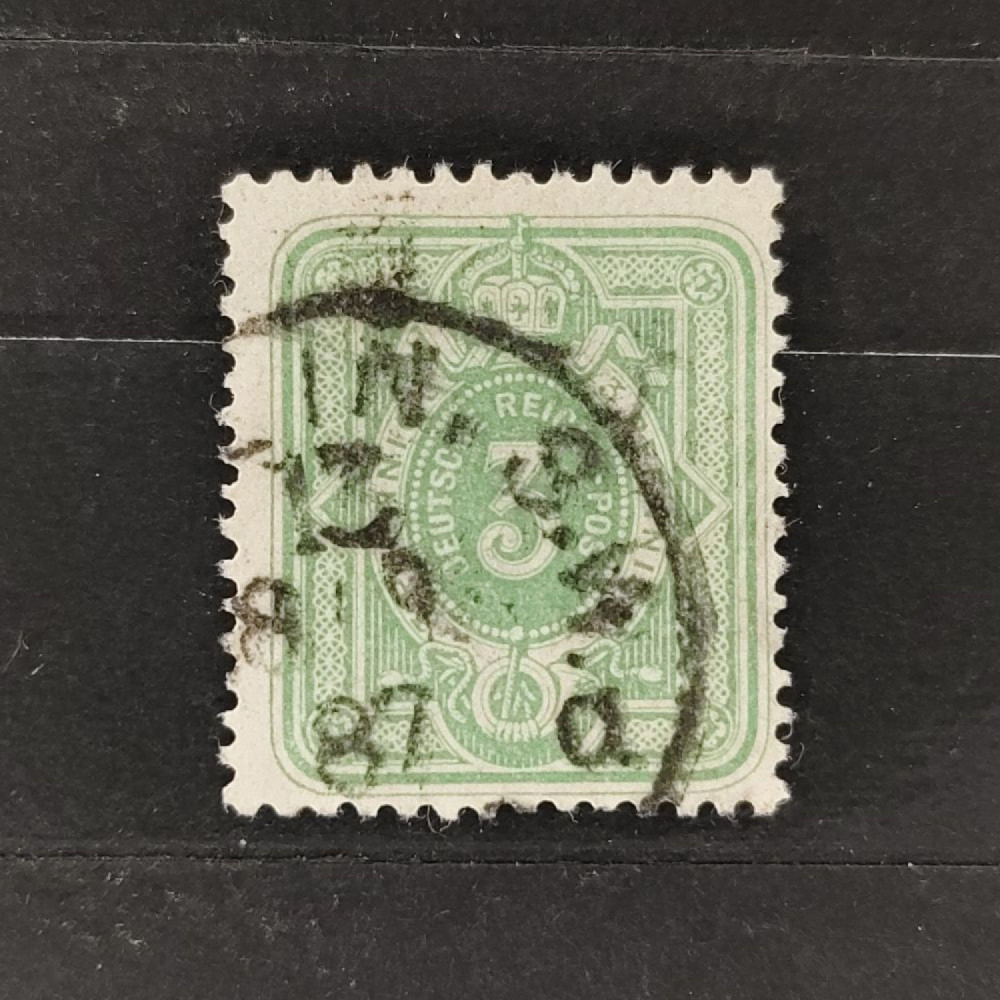 Známka Německo, Reich, Mi.39#, 3Pfg. Známka Německo, Reich, Mi.39#, 3Pfg.