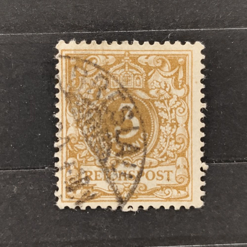 Známka Německo, Reich, Mi.45#, 3Pfg. Známka Německo, Reich, Mi.45#, 3Pfg.