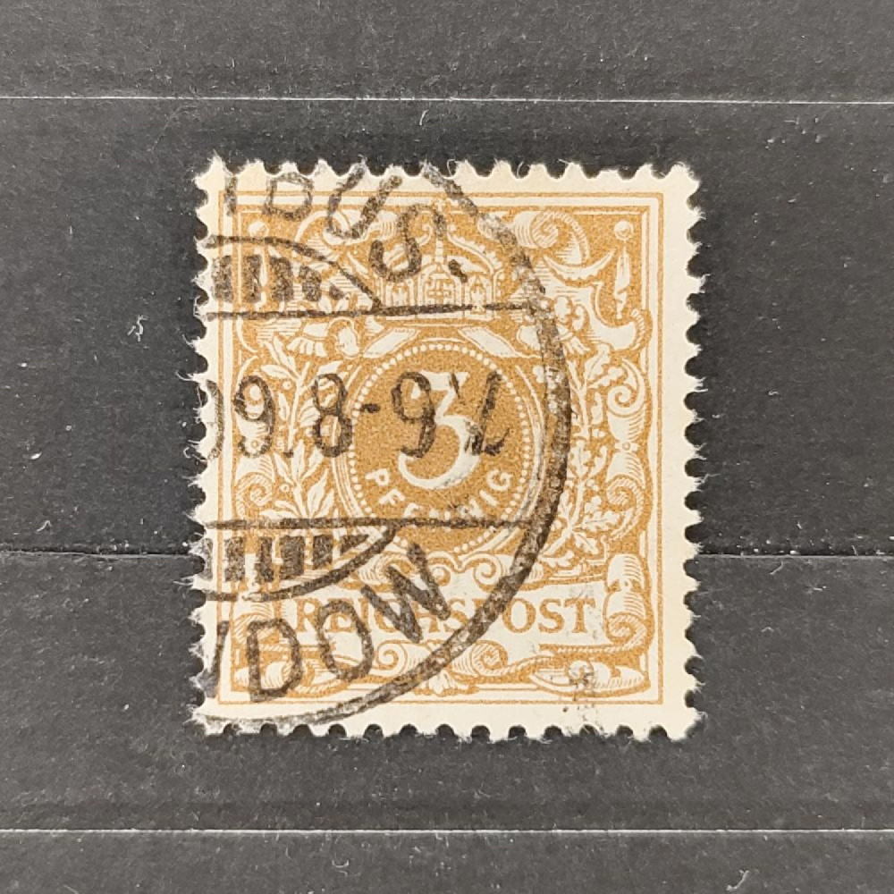 Známka Německo, Reich, Mi.45#, 3Pfg. Známka Německo, Reich, Mi.45#, 3Pfg.