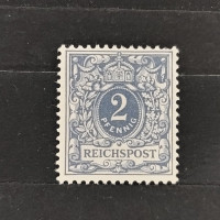 Známka Německo, Reich, Mi.52*, 2Pfg.