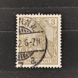 Známka Německo, Reich, Mi.54#, 3Pfg. Známka Německo, Reich, Mi.54#, 3Pfg.