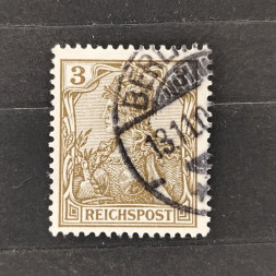 Známka Německo, Reich, Mi.54#, 3Pfg. Známka Německo, Reich, Mi.54#, 3Pfg.