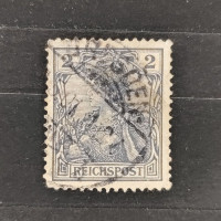 Známka Německo, Reich, Mi.53#, 2Pfg. Známka Německo, Reich, Mi.53#, 2Pfg.