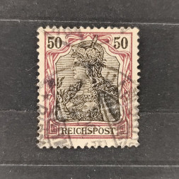 Známka Německo, Reich, Mi.61#, 50Pfg. Známka Německo, Reich, Mi.61#, 50Pfg.