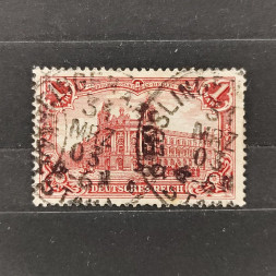 Známka Německo, Reich, Mi.78A#, 1Mk. Známka Německo, Reich, Mi.78A#, 1Mk.