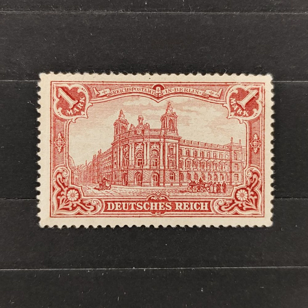 Známka Německo, Reich, Mi.78A*, 1Mk. Známka Německo, Reich, Mi.78A*, 1Mk.