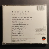CD Howard Jones – One to One, Použ.
