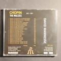 CD David Mannesse – Chopin: The Waltzes, Použ. 1