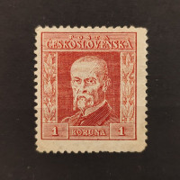Briefmarke Tschechoslowakie, Pof.190 (Mi. 224)*, 1 Kč