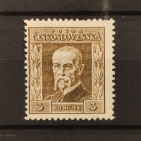 Známka ČSR, Pof.192**, P7, I. typ, 3 Kč