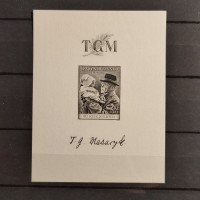Briefmarke Tschechoslowakie, 2 + 3 Kč, Mi.BL3** 