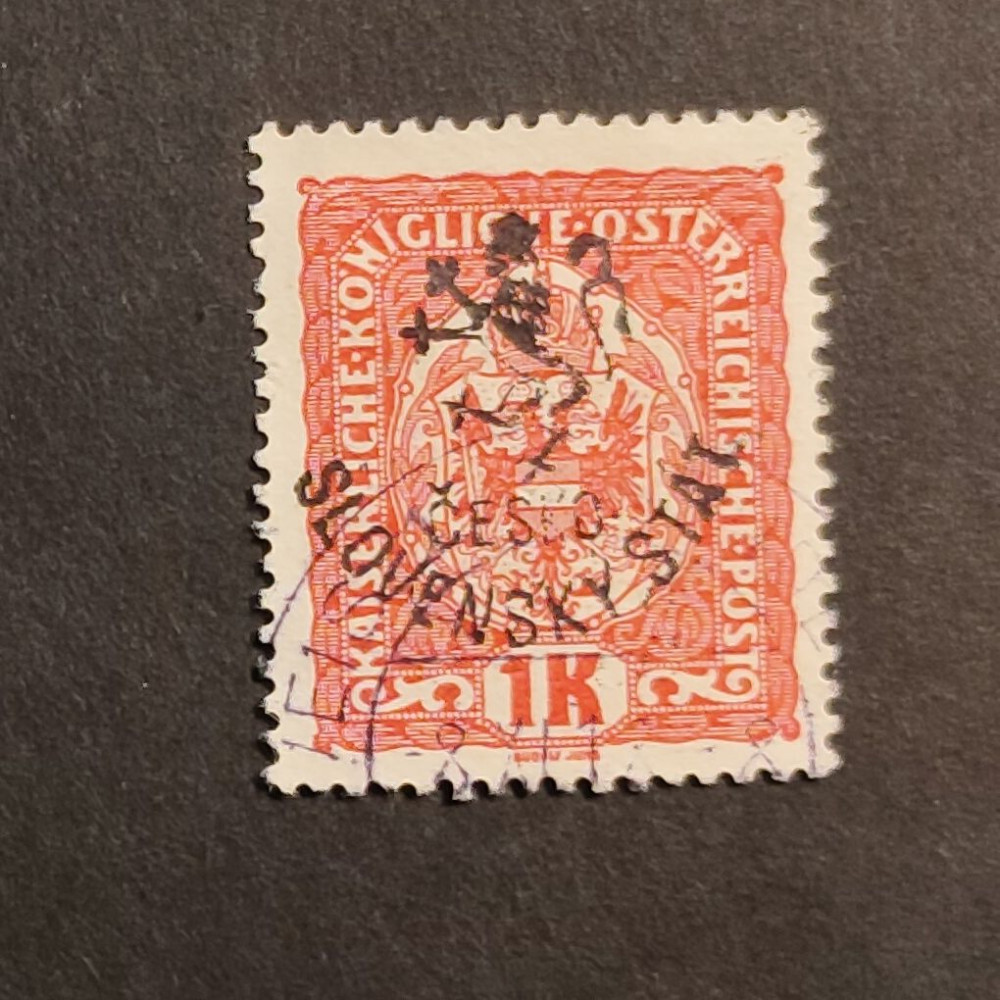 Briefmarke Tschechoslowakie, 1 K, # 