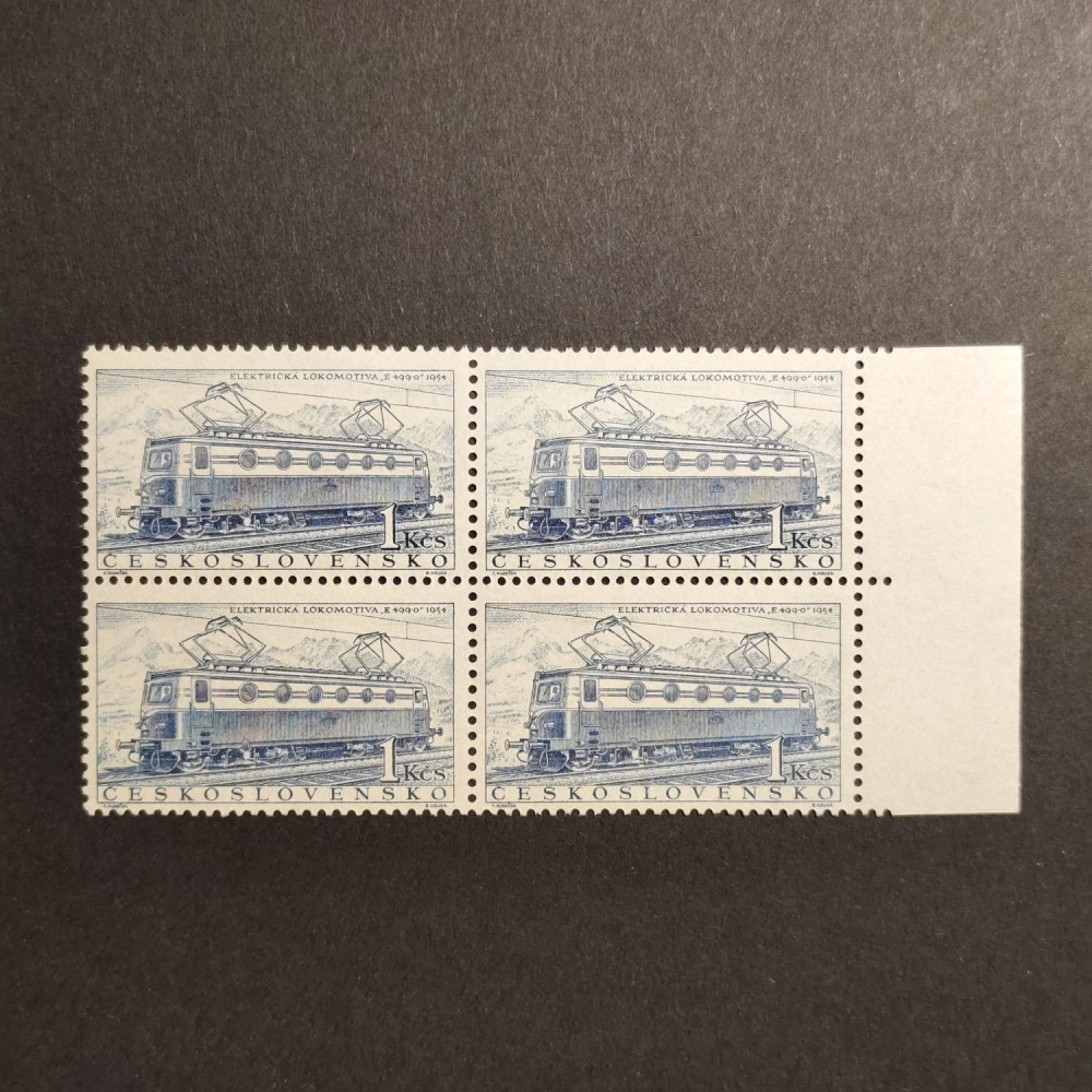Bloque de cuatro Checoslovaquia, 1Kčs, Mi.993, MNH** 