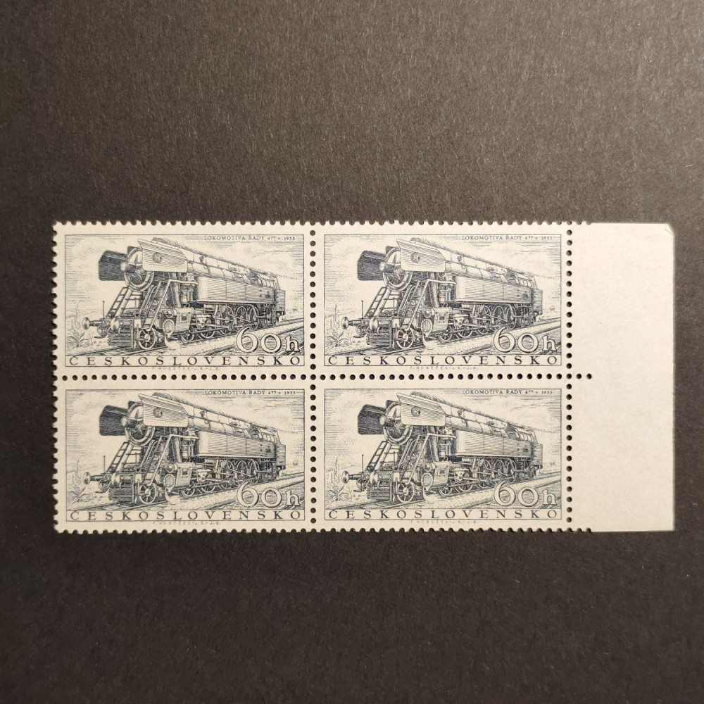 Bloque de cuatro Checoslovaquia, 60h, Mi.992, MNH** 