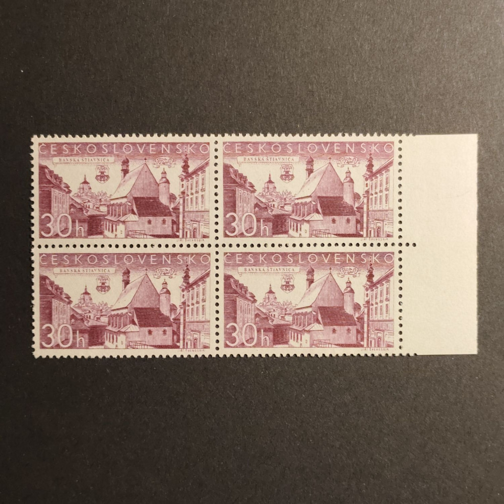 Bloque de cuatro Checoslovaquia, 30h, Mi.1003, MNH** 