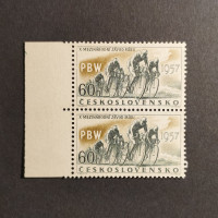 Block of 2 Czechoslovakia, 60h, Mi.1014, MNH** 