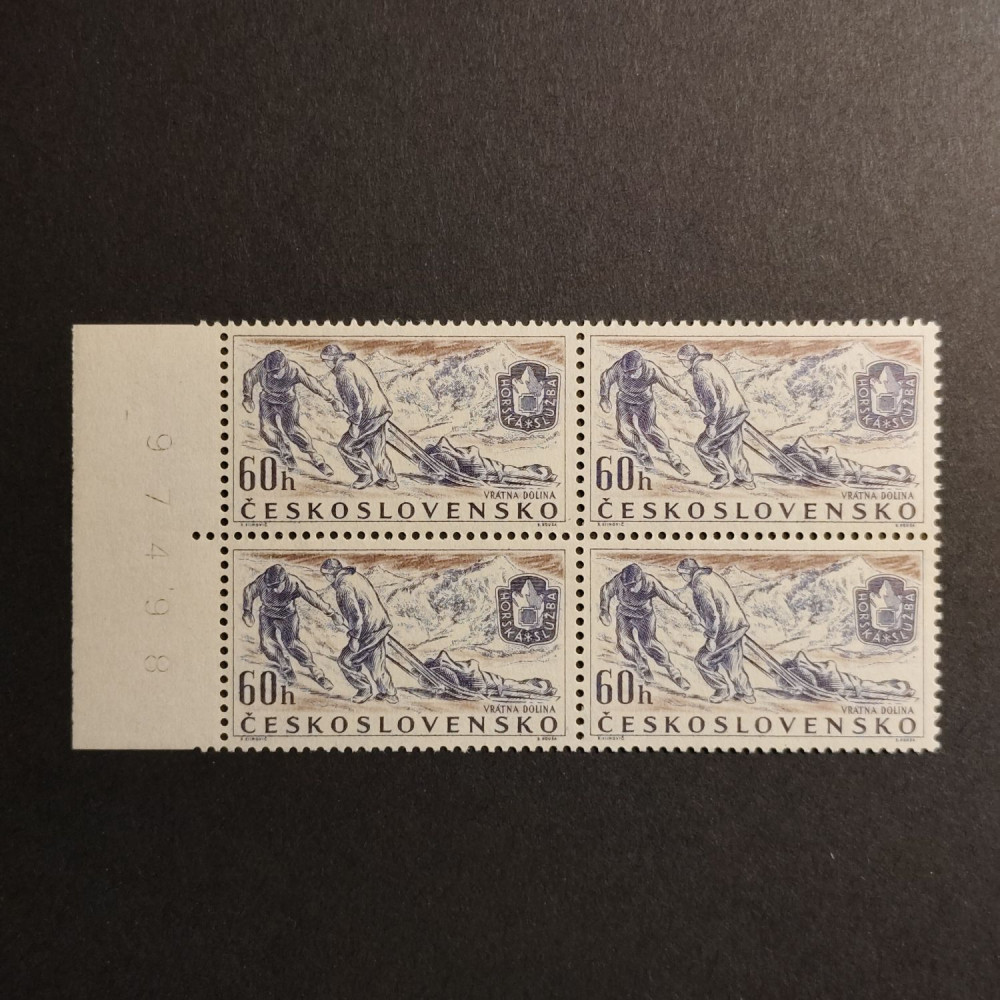 Bloque de cuatro Checoslovaquia, 60h, Mi.1015, MNH** 