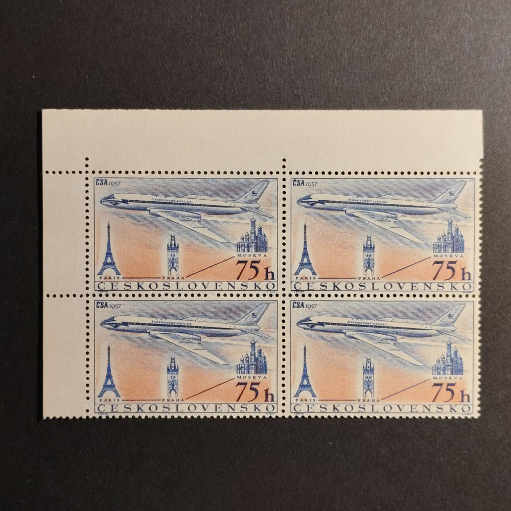 Čtyřblok ČSR, 75 h, Pof.L42** 