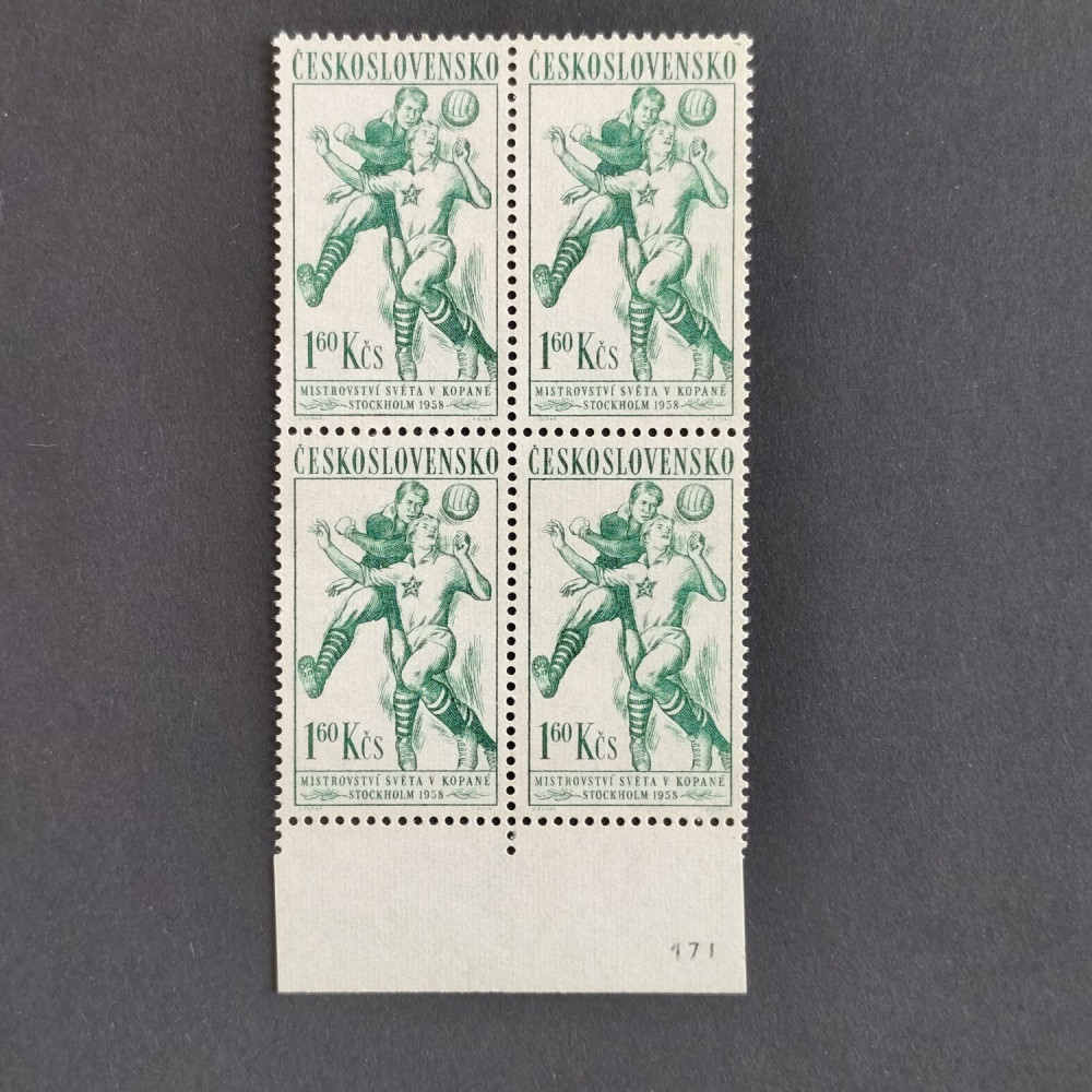 Bloque de cuatro Checoslovaquia, 1,60Kčs, Mi.1062, MNH** 